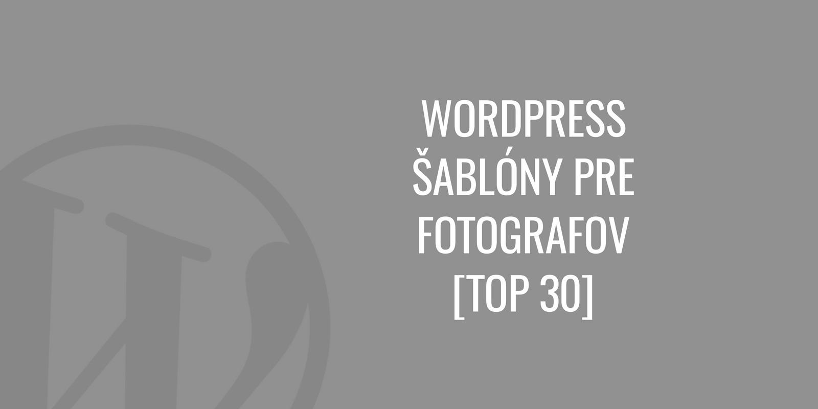 WordPress- šablóny für Fotografen