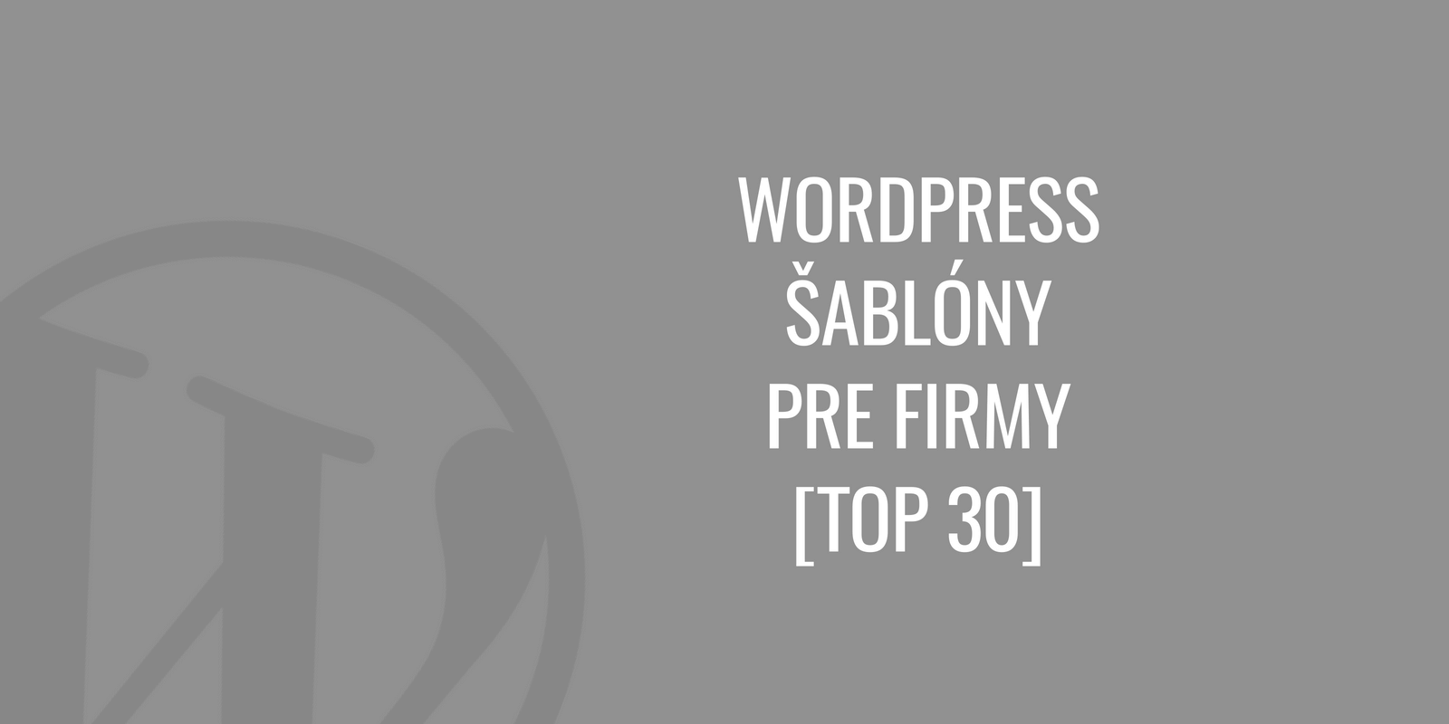 WordPress- šablóny für Unternehmen