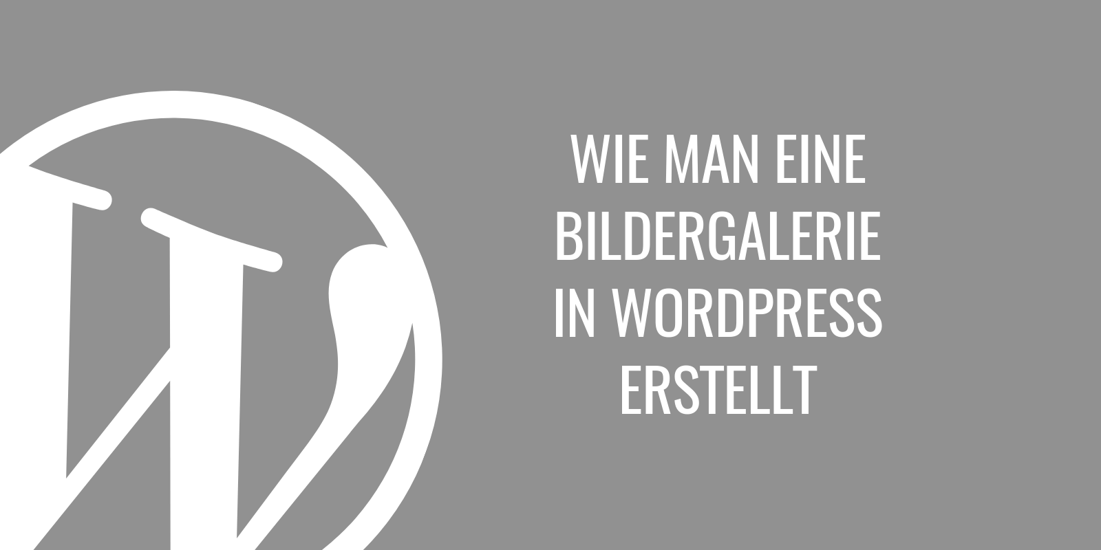 Wie man eine Bildergalerie in WordPress erstellt