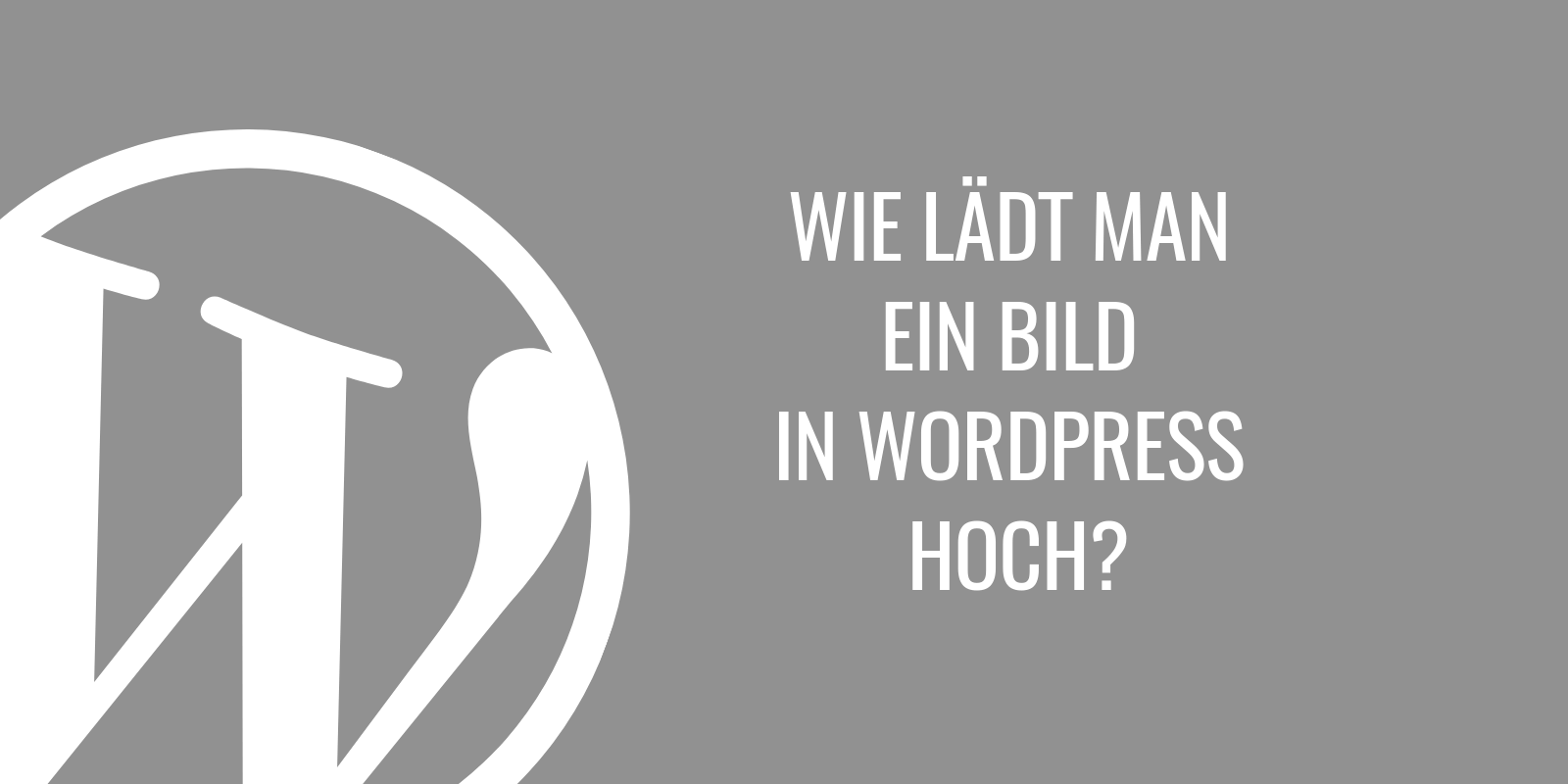 Wie lädt man ein Bild in WordPress hoch?
