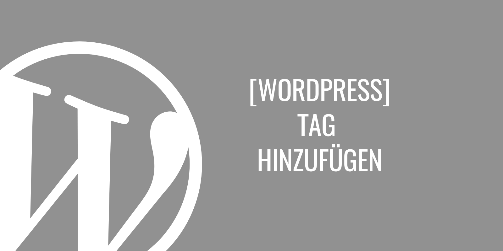 Wie fügt man ein Tag (Etikett) in WordPress hinzu?
