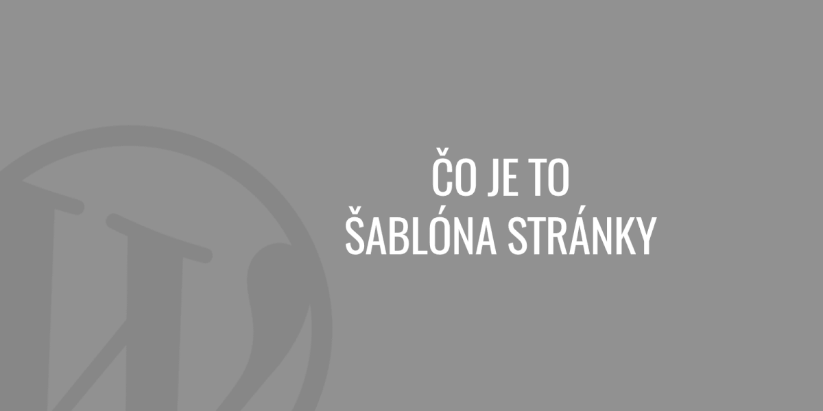 Was sind šablóna Seiten?