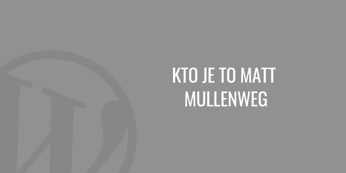 Wer ist Matt Mullenweg