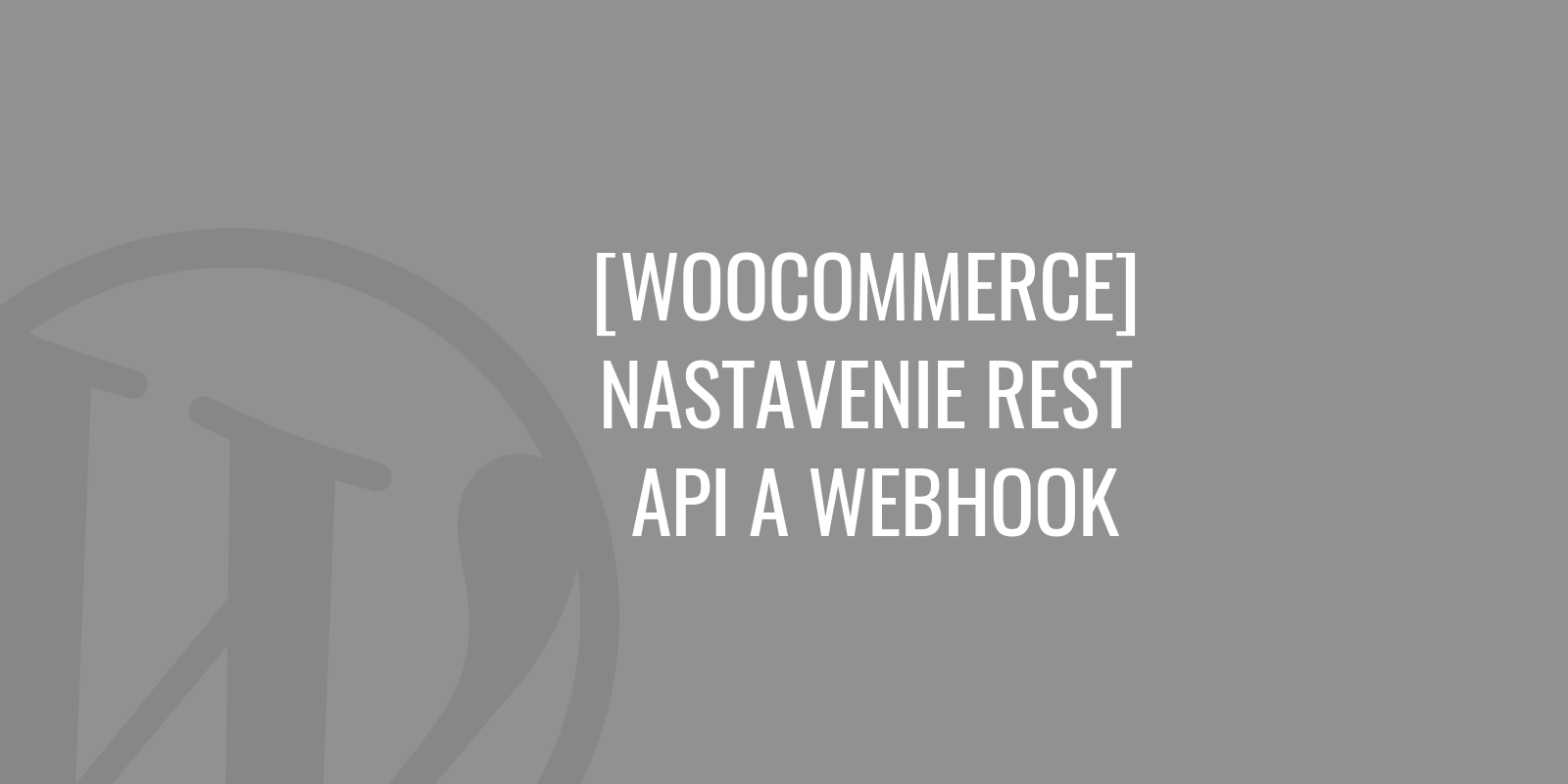 WooCommerce - REST-API und Webhook-Einstellungen