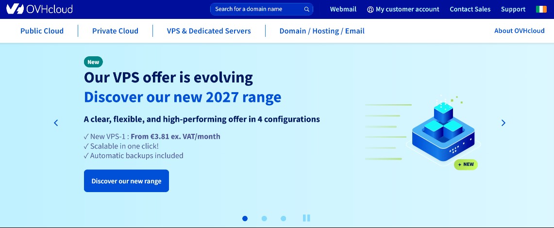 OVHcloud Website